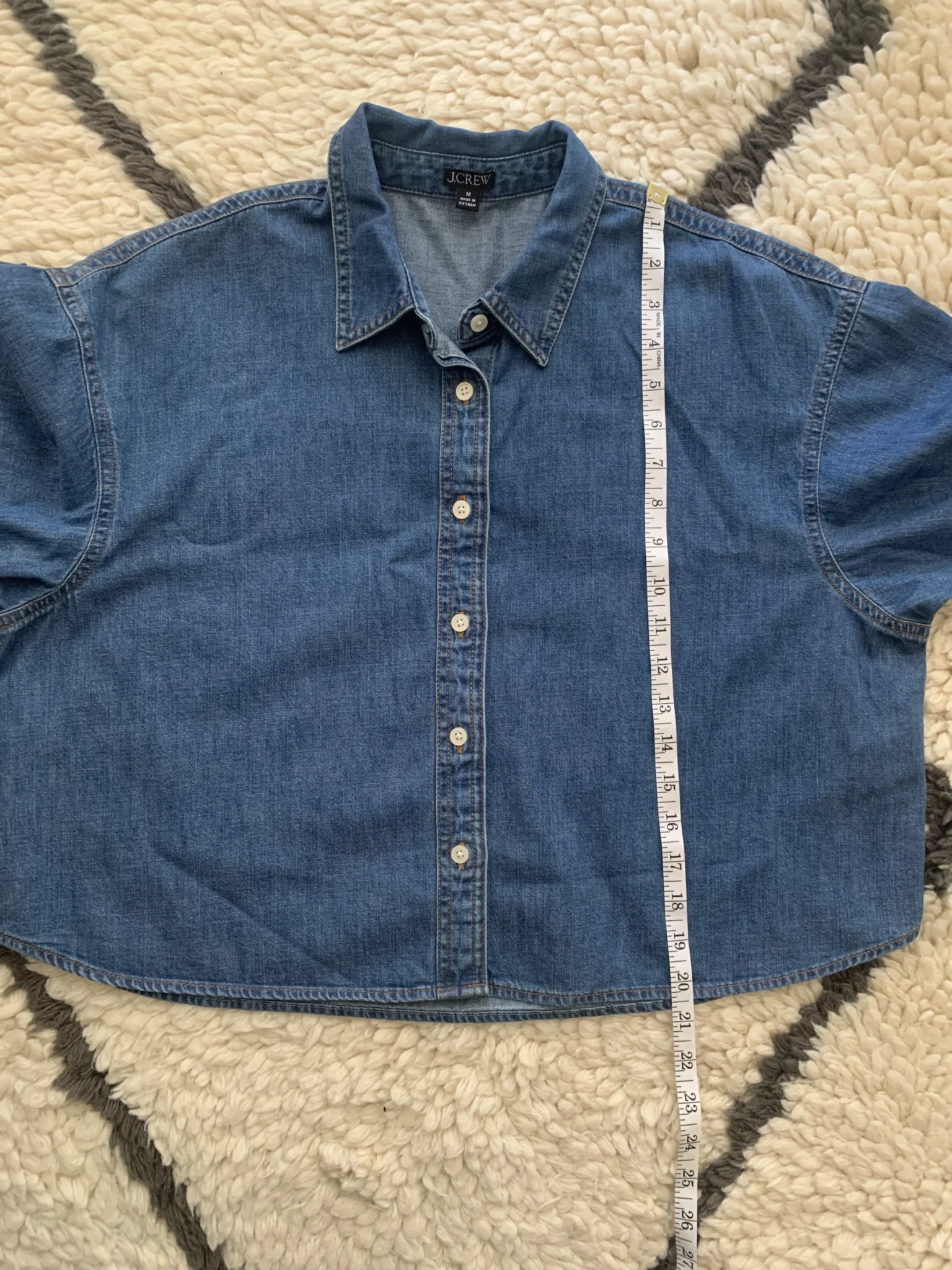 Image for J.Crew cropped denim shirt