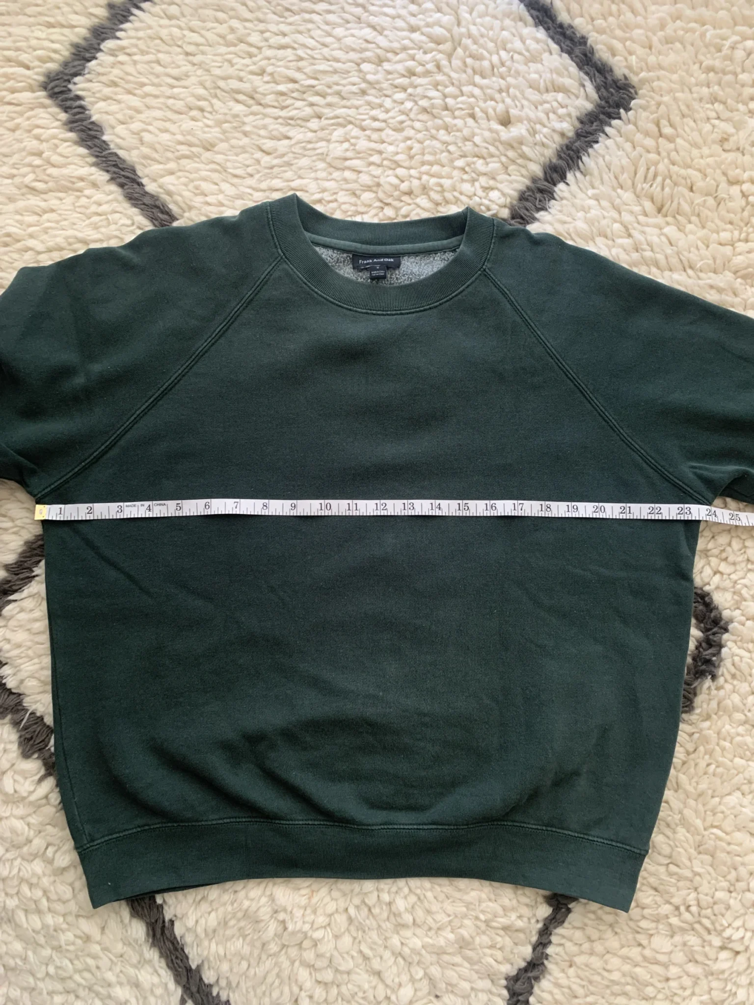 Image for Frank And Oak forest green fleece