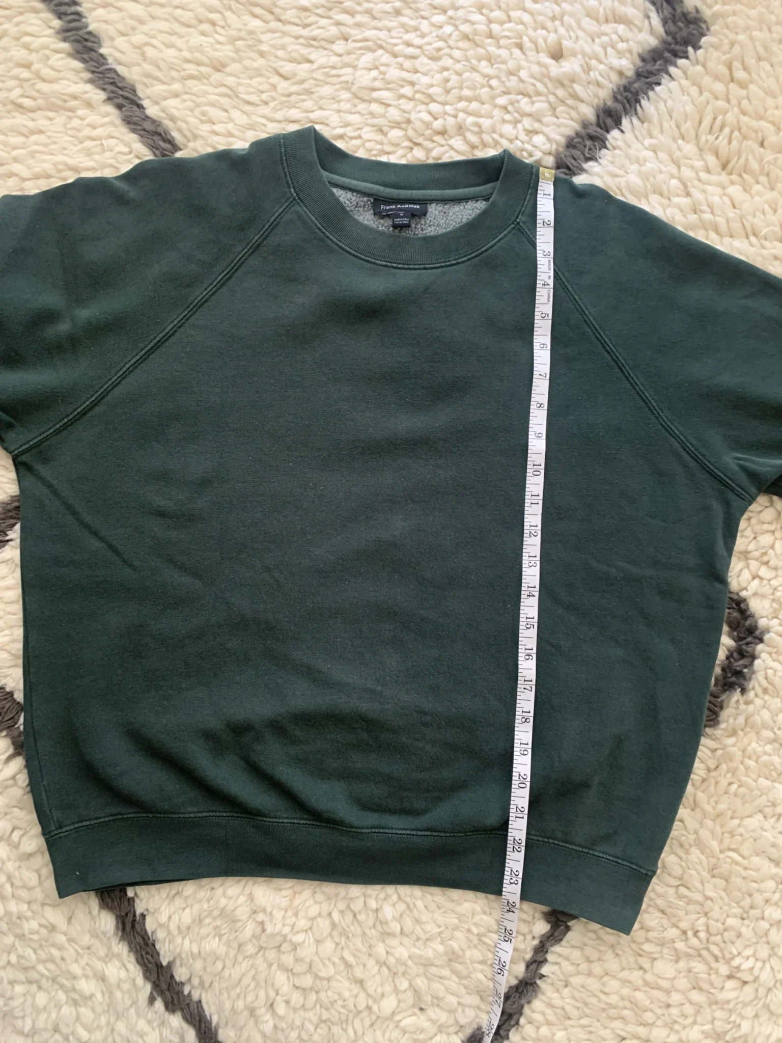 Image for Frank And Oak forest green fleece