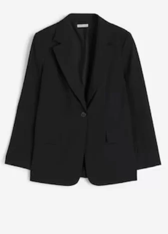 Loose-fitting jacket – Black, size XS HM seconde main