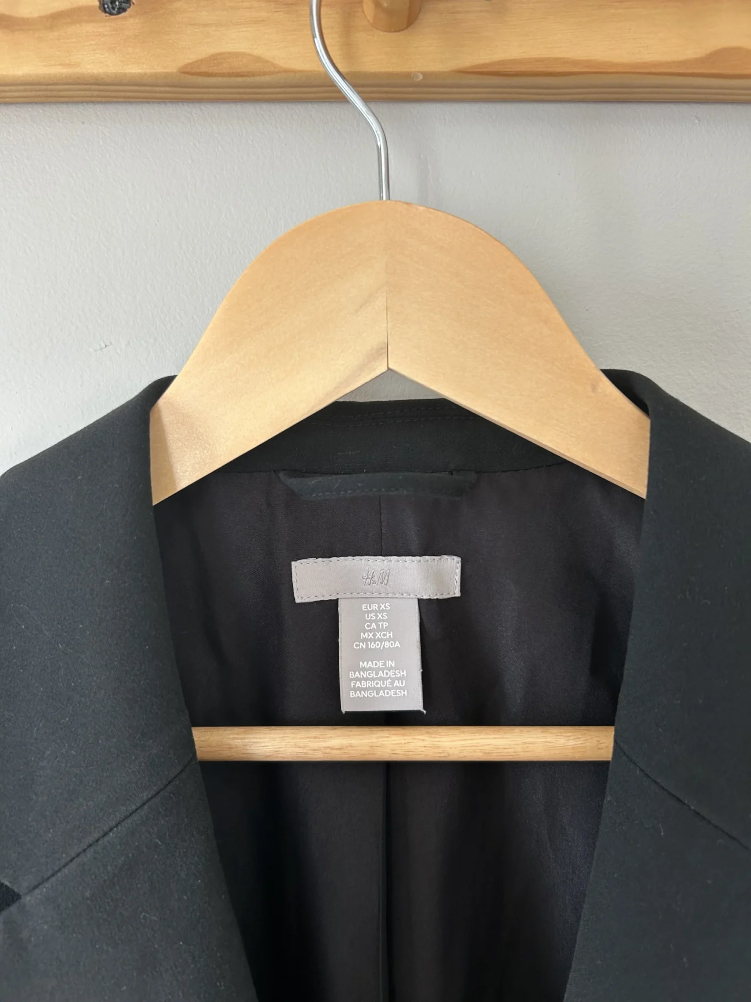 Image for Loose-fitting jacket – Black, size XS
