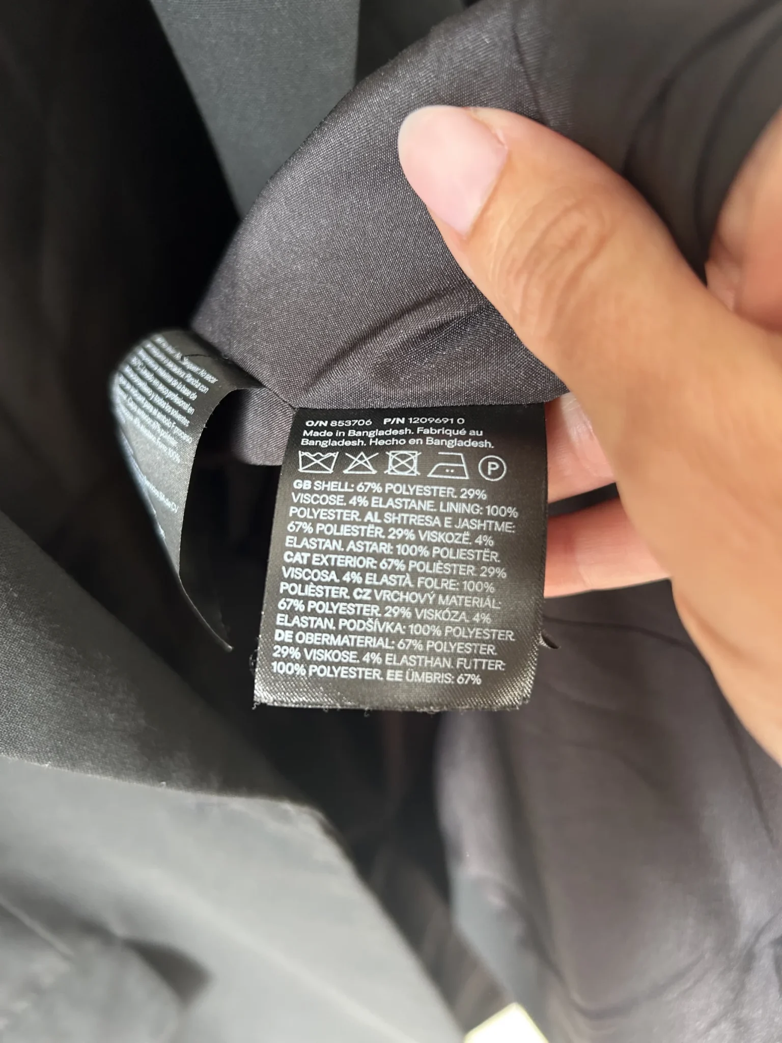 Image for Loose-fitting jacket – Black, size XS