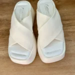 Thumbnail for White platform sandals