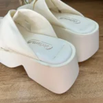 Thumbnail for White platform sandals