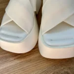 Thumbnail for White platform sandals