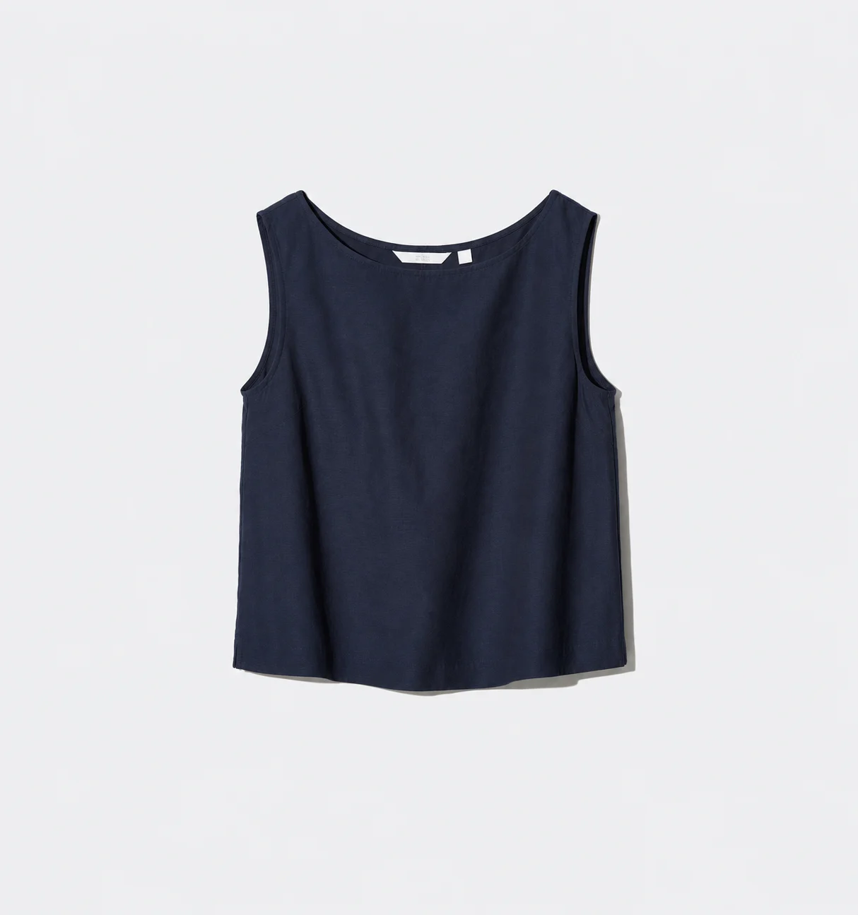 Navy blue linen-blend camisole - Small Uniqlo seconde main