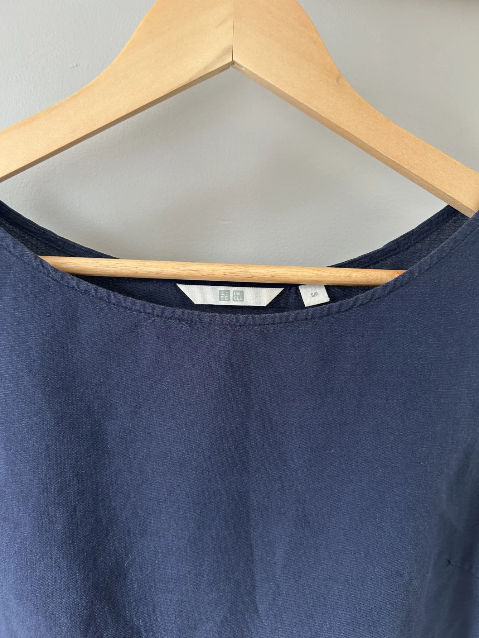 Image for Navy blue linen-blend camisole - Small