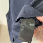 Thumbnail for Navy blue linen-blend camisole - Small
