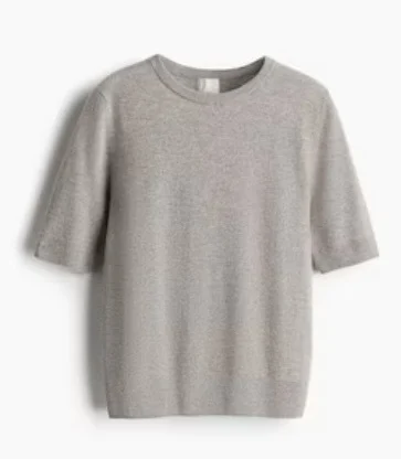 100% cashmere jumper – Short sleeves – Small HM seconde main