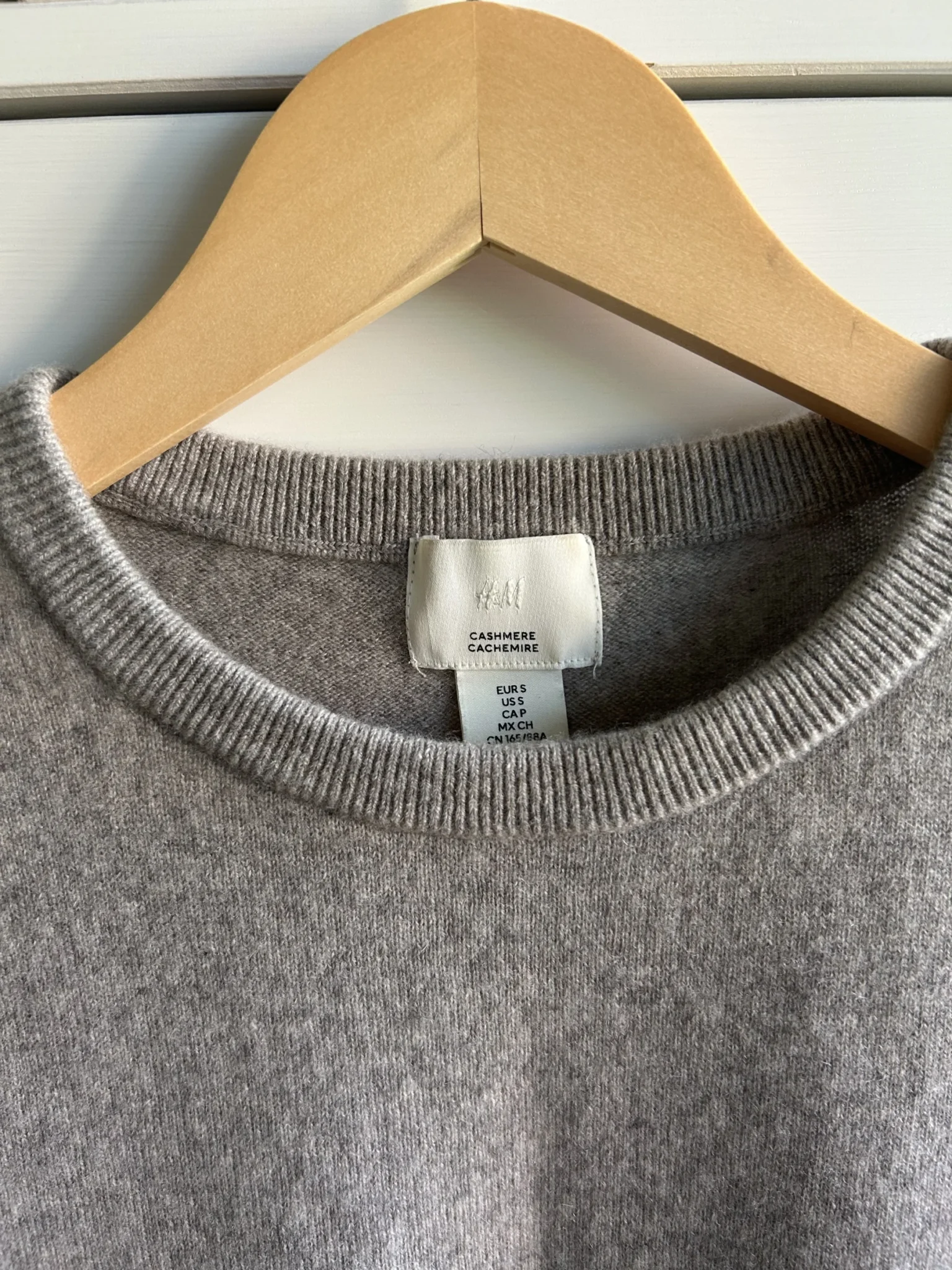 Image for 100% cashmere jumper – Short sleeves – Small