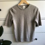 Thumbnail for 100% cashmere jumper – Short sleeves – Small