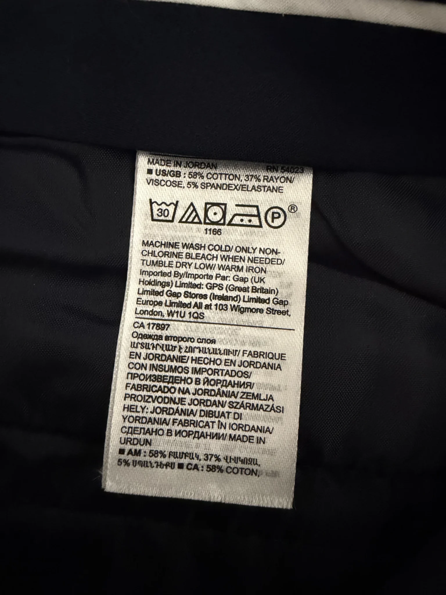 Image for Sloan trousers in navy blue