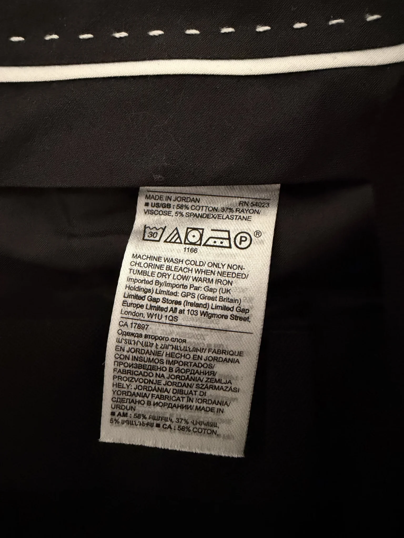 Image for Black Sloan trousers