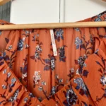 Thumbnail for Floral blouse with puffed sleeves