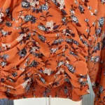 Thumbnail for Floral blouse with puffed sleeves