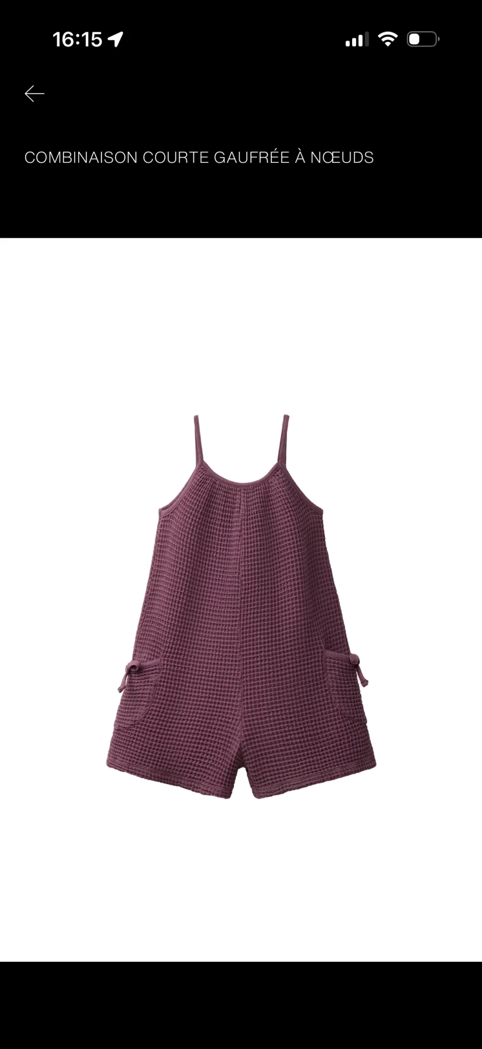 Image for Short embossed jumpsuit