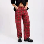 Thumbnail for Sam red checked trousers