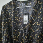 Thumbnail for Floral dress with puffed sleeves