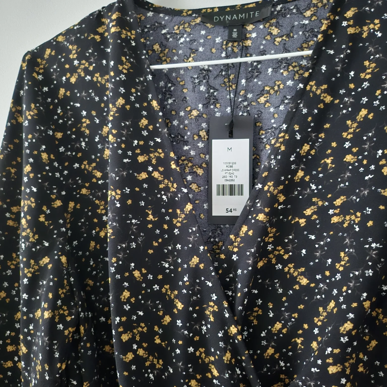 Image for Floral dress with puffed sleeves