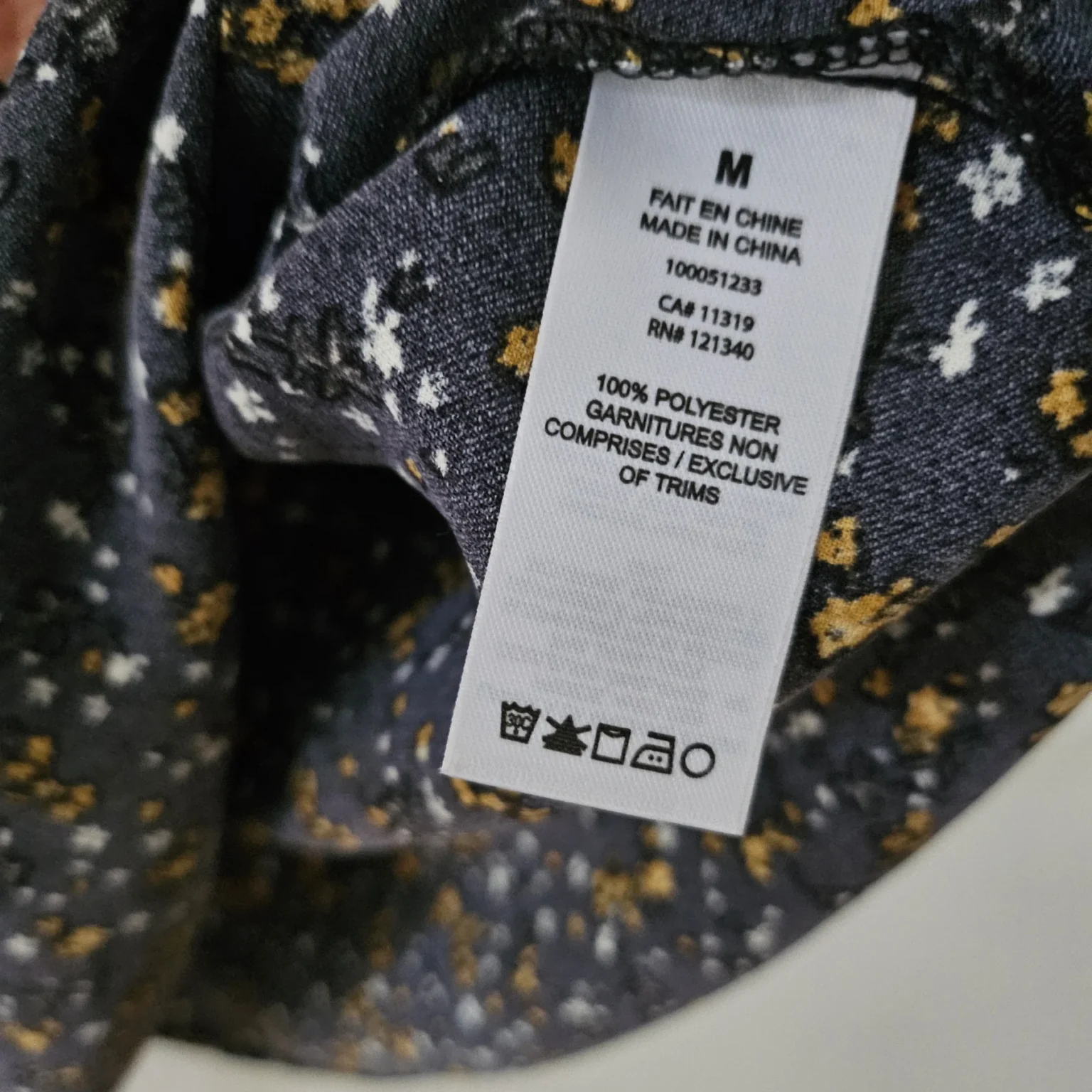 Image for Floral dress with puffed sleeves