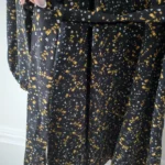 Thumbnail for Floral dress with puffed sleeves