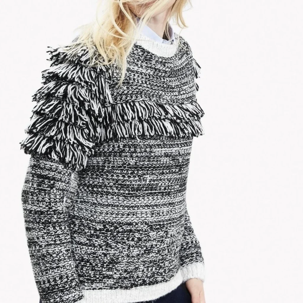 Featured image for Boho fringed jumper
