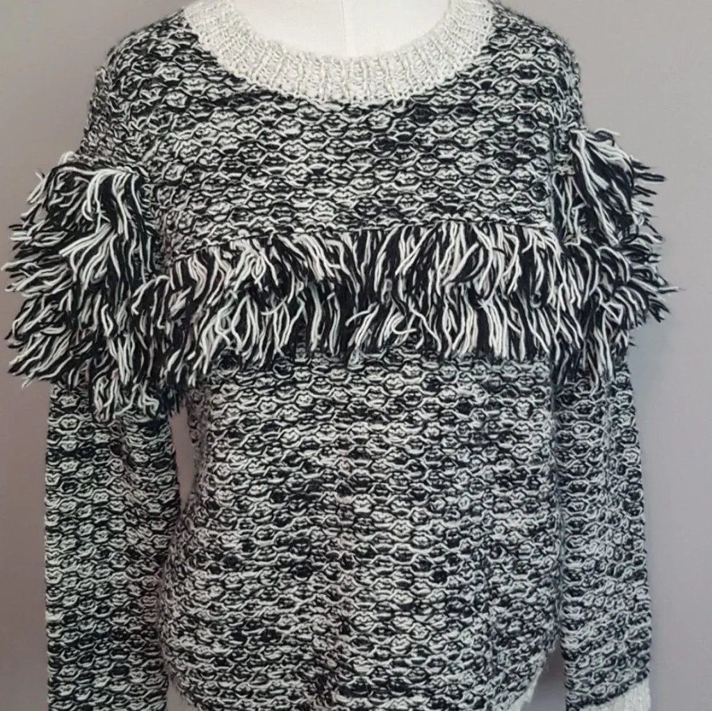Image for Boho fringed jumper