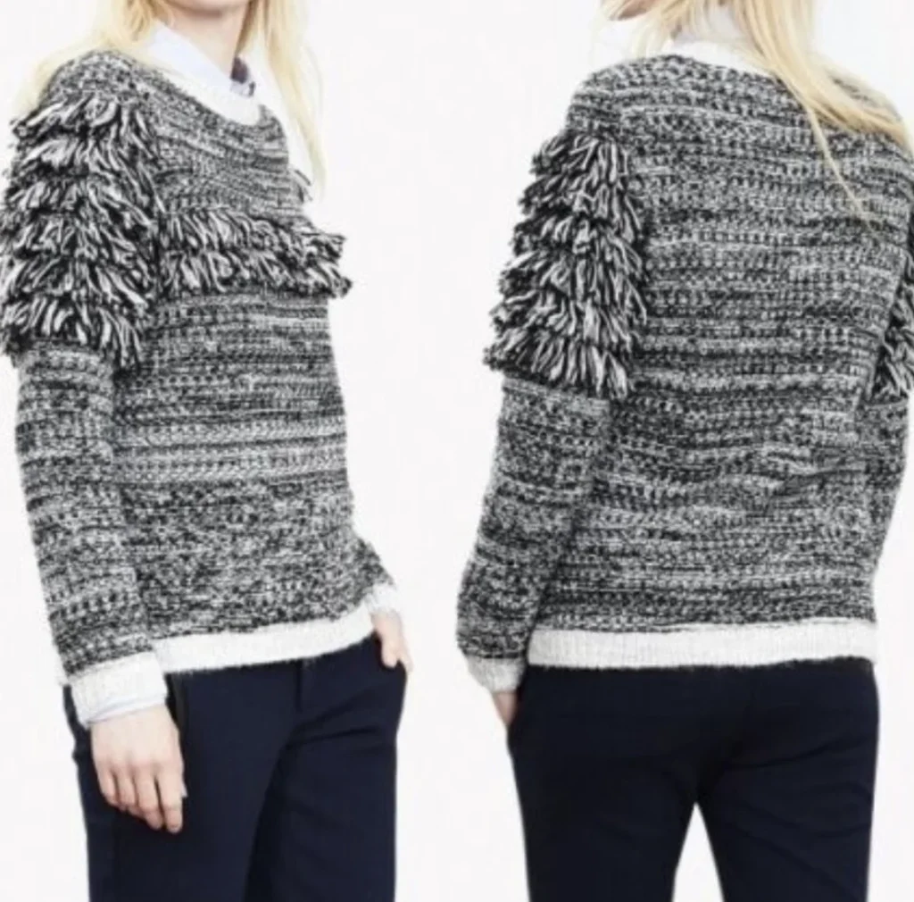 Image for Boho fringed jumper