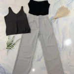 Thumbnail for 3-piece set: Old Navy trousers (size M) + 2 GAP/Motel camisoles