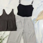 Thumbnail for 3-piece set: Old Navy trousers (size M) + 2 GAP/Motel camisoles