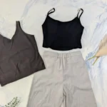 Thumbnail for 3-piece set: Old Navy trousers (size M) + 2 GAP/Motel camisoles