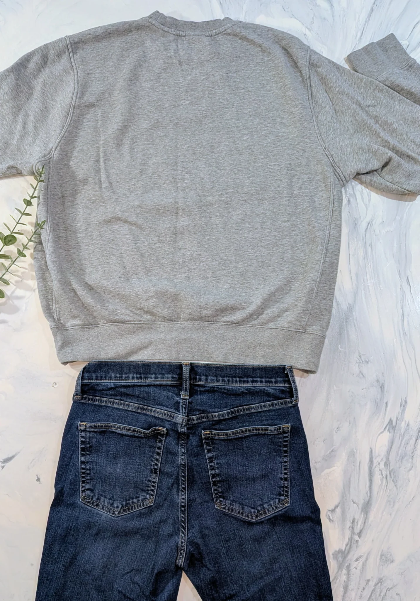 Image for Complete Outfit, Size M – NIKE Grey ‘Just Do It’ Quilted Cotton Top + GAP True Skinny Jeans, Size 30