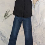 Thumbnail for Chic Outfit M / 28 – LEVI’S 724 High-Rise Straight Jeans + Black Lace Top