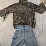 Thumbnail for Set /  - REALTREE Camo Khaki hoodie (L) + (3) CELLO Baggy Carpenter jeans