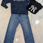 Thumbnail for Men’s Sports Outfit / Size 30 – NIKE Yankees hoodie + NY T-shirt + UNIQLO x JW ANDERSON jeans