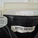 Thumbnail for Estee Brown faux leather high-waisted cargo trousers, size Small
