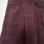 Thumbnail for Tristan – burgundy velvet-effect trousers