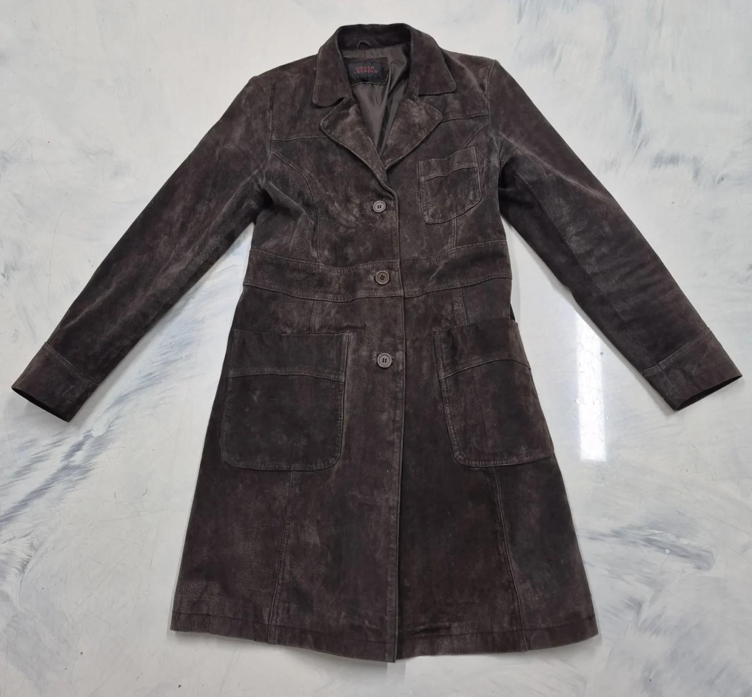 Featured image for Mocha-coloured suede coat