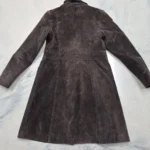 Thumbnail for Mocha-coloured suede coat