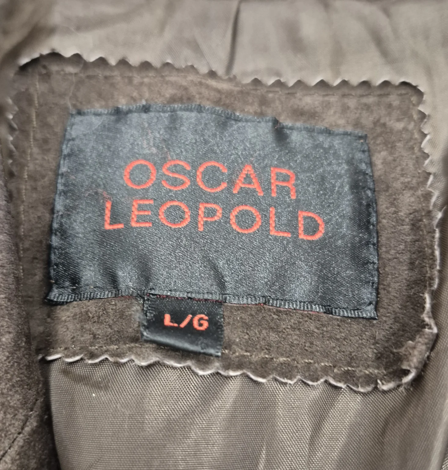 Image for Mocha-coloured suede coat