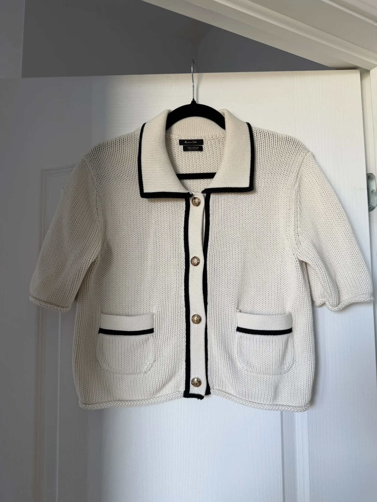 Featured image for Massimo Dutti jumper, size S, beige and black