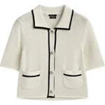 Thumbnail for Massimo Dutti jumper, size S, beige and black