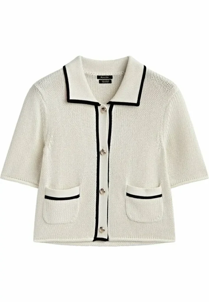 Image for Massimo Dutti jumper, size S, beige and black