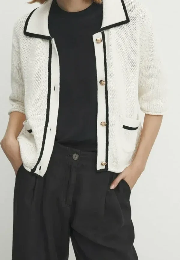 Image for Massimo Dutti jumper, size S, beige and black