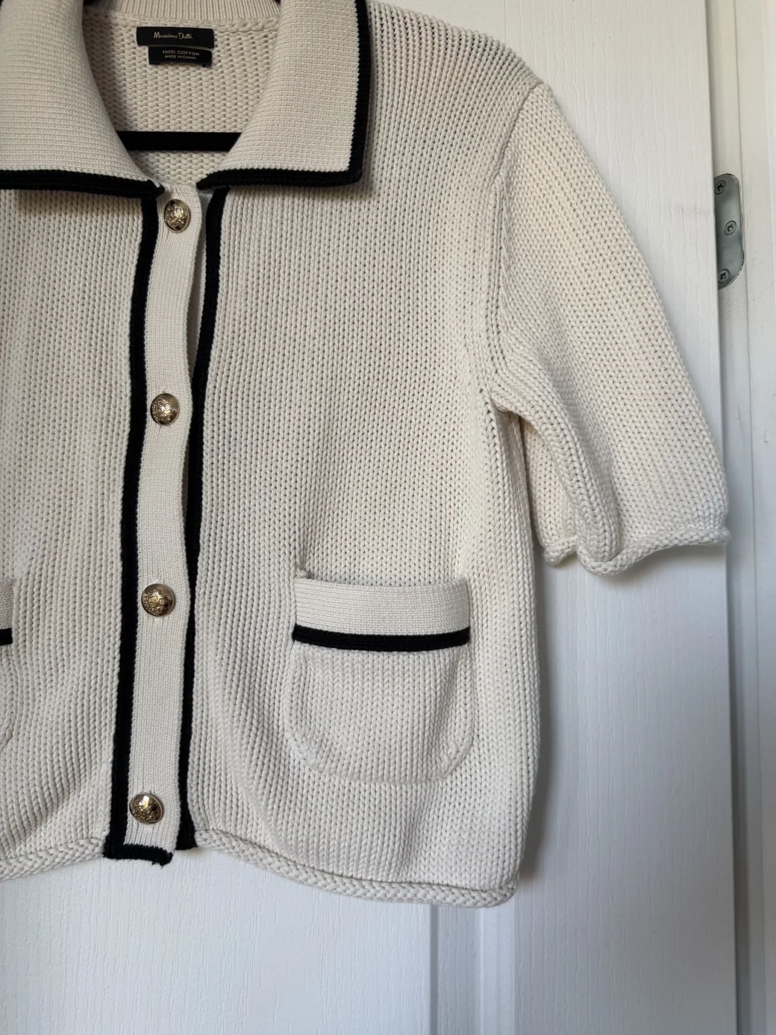 Image for Massimo Dutti jumper, size S, beige and black