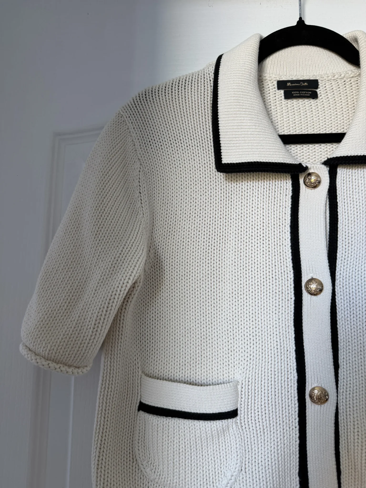Image for Massimo Dutti jumper, size S, beige and black