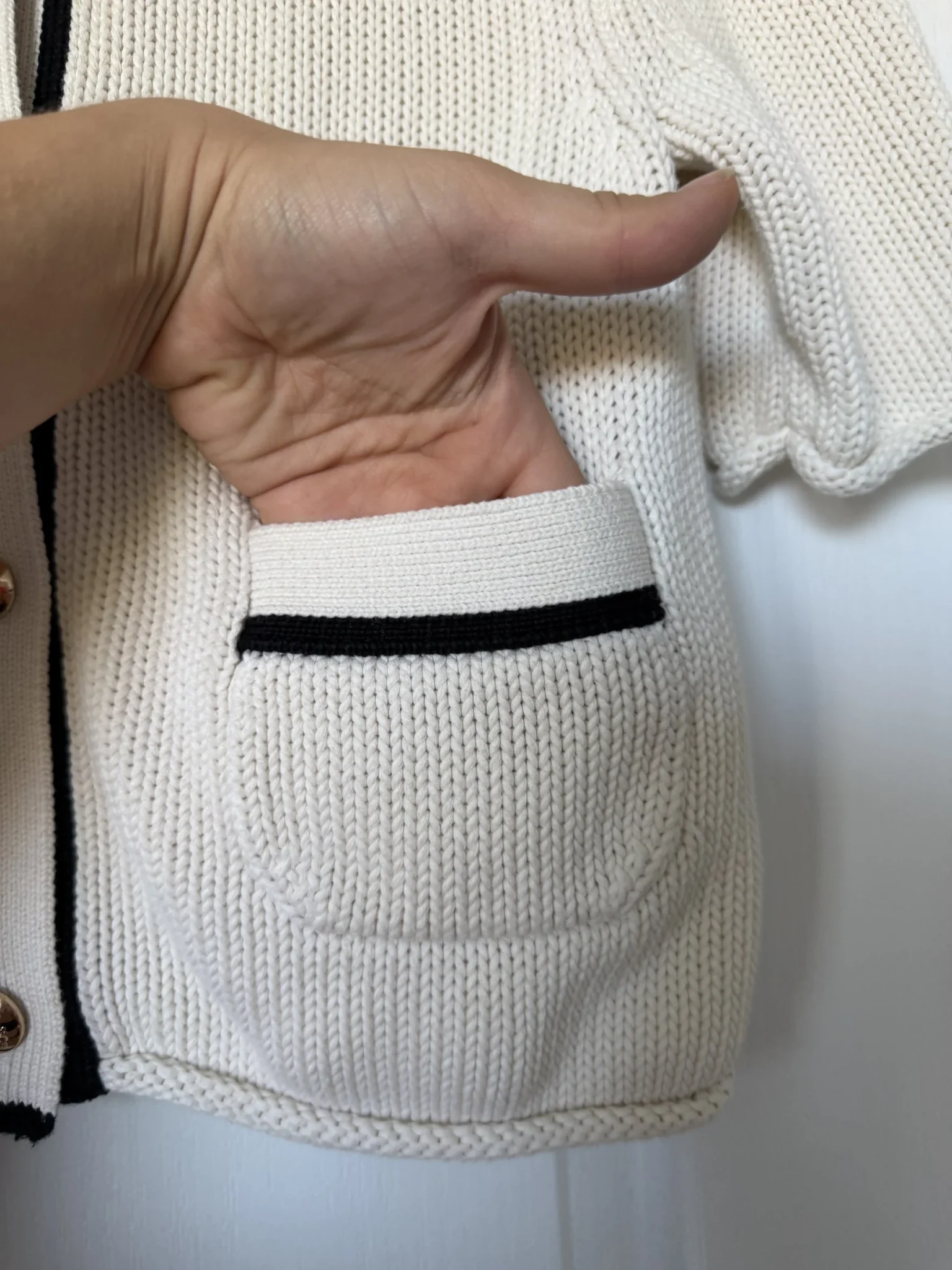 Image for Massimo Dutti jumper, size S, beige and black