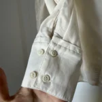 Thumbnail for COS blouse, size 10, beige with ruffles
