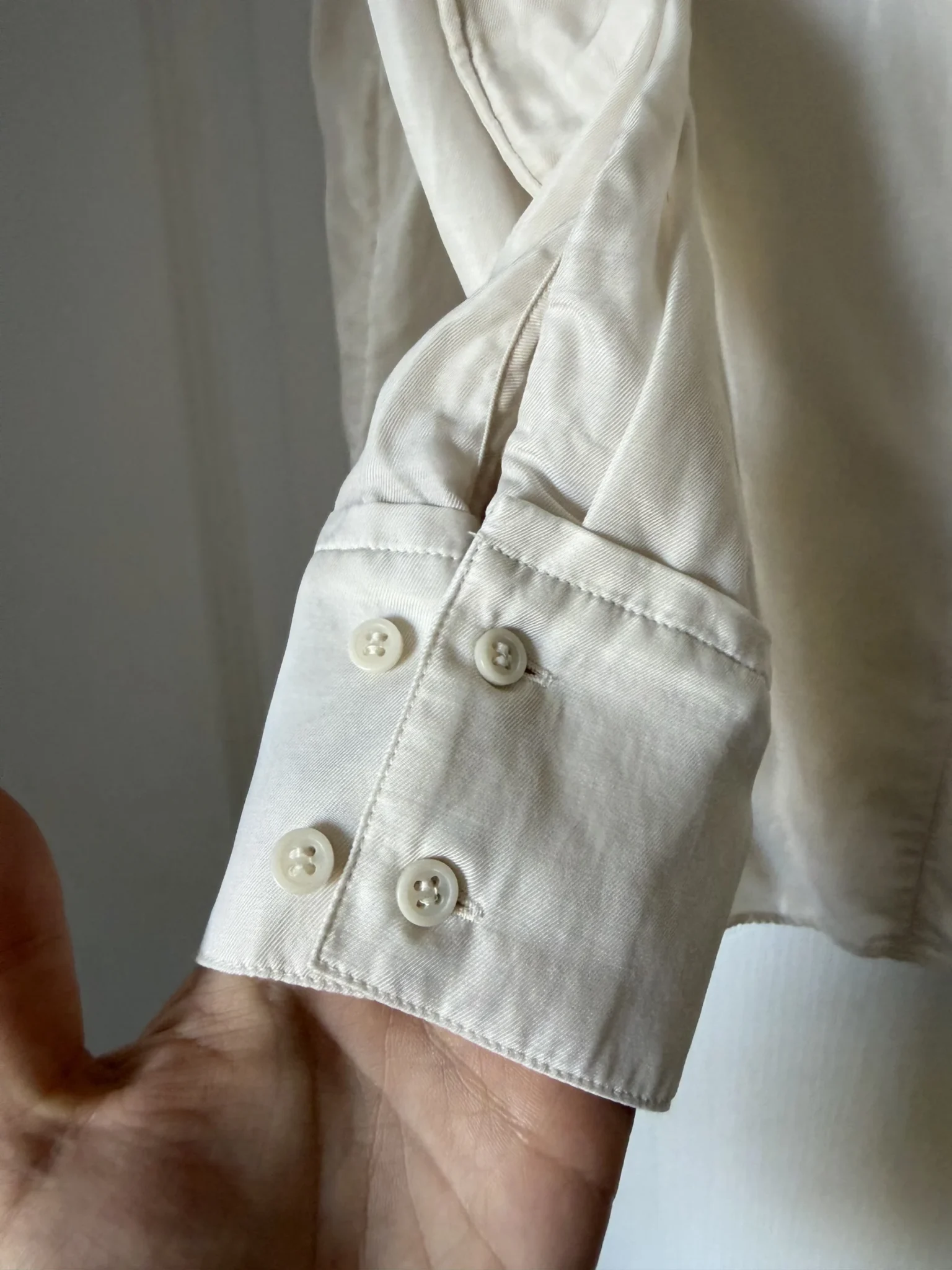 Image for COS blouse, size 10, beige with ruffles
