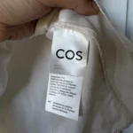 Thumbnail for COS blouse, size 10, beige with ruffles